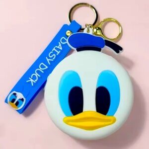 Disney Donald Duck Cartoon Anime Coin Purse with Keychain​